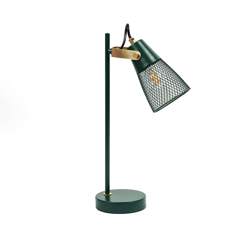 Hotel kamar tidur logam lampu meja besi berlubang