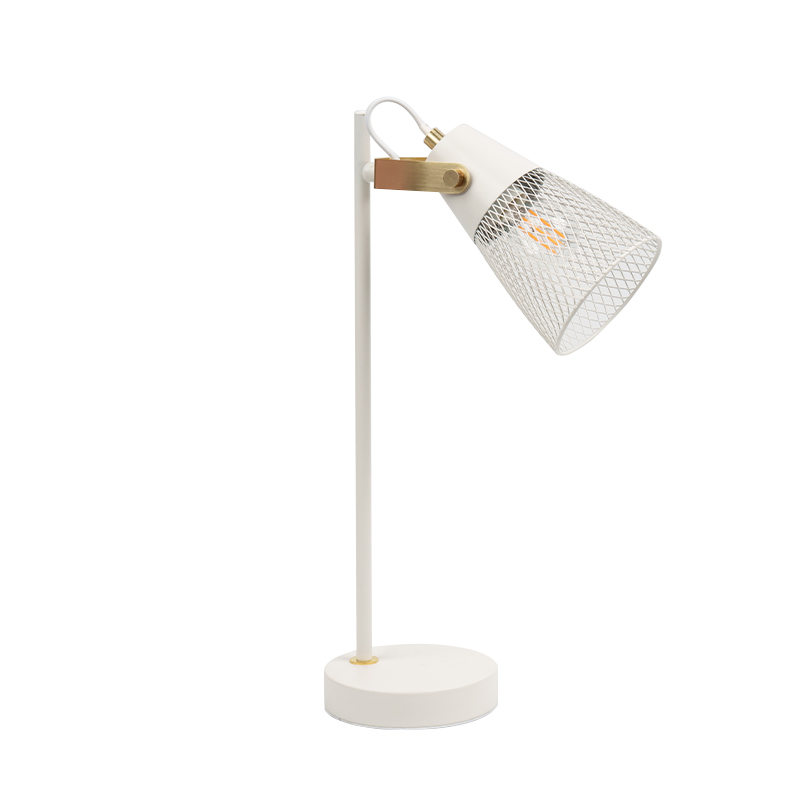 Hotel kamar tidur logam lampu meja besi berlubang