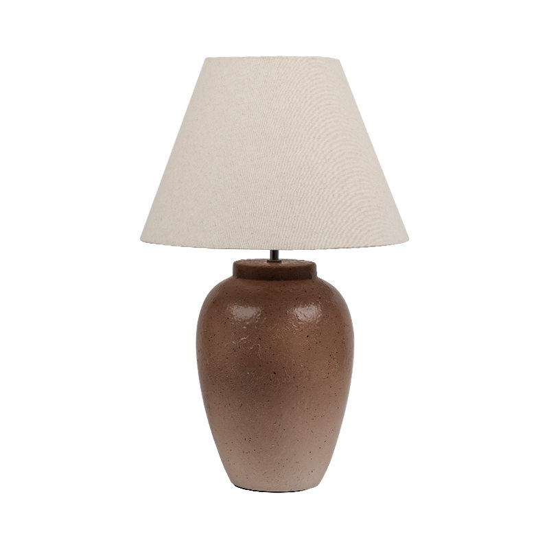 Lampu meja keramik warna nostalgia retro