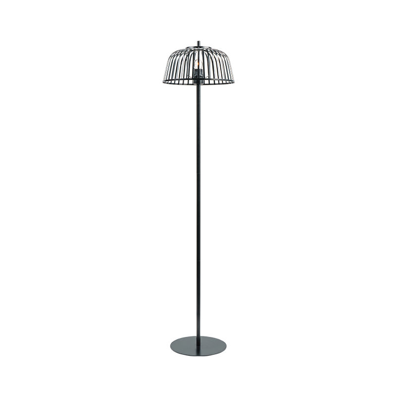 Lampu lantai kap lampu besi tempa