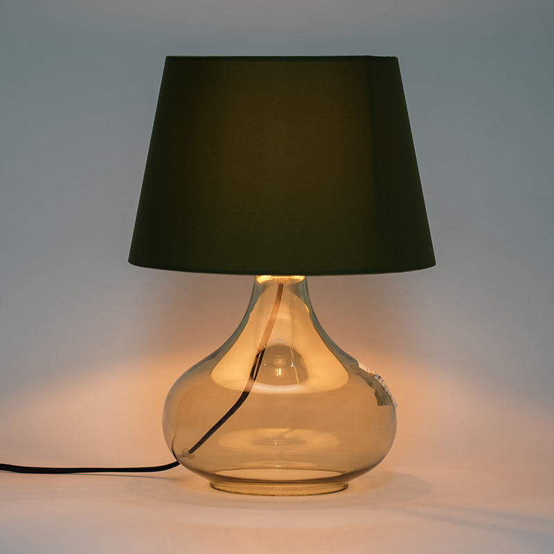 Lampu meja kaca sederhana gaya Eropa