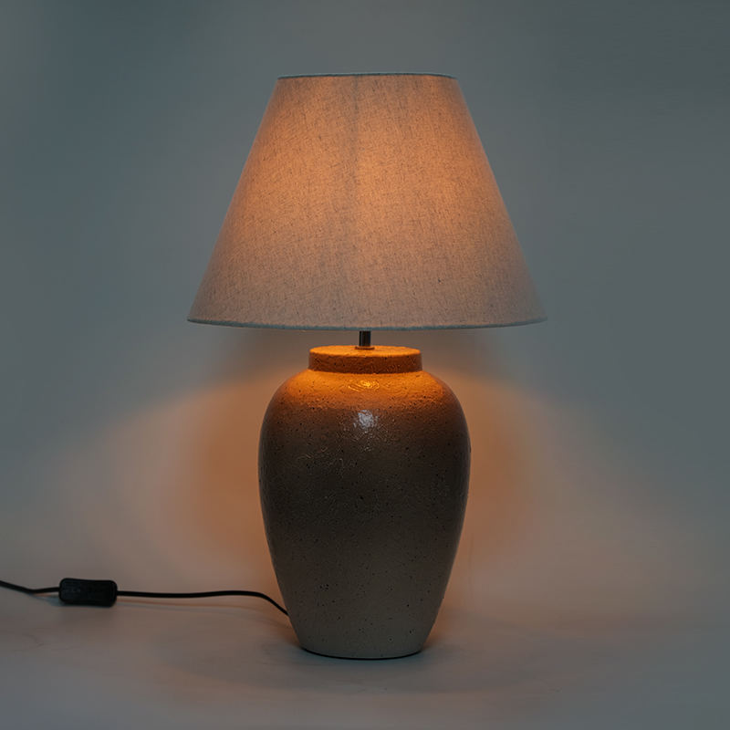 Lampu meja keramik warna nostalgia retro