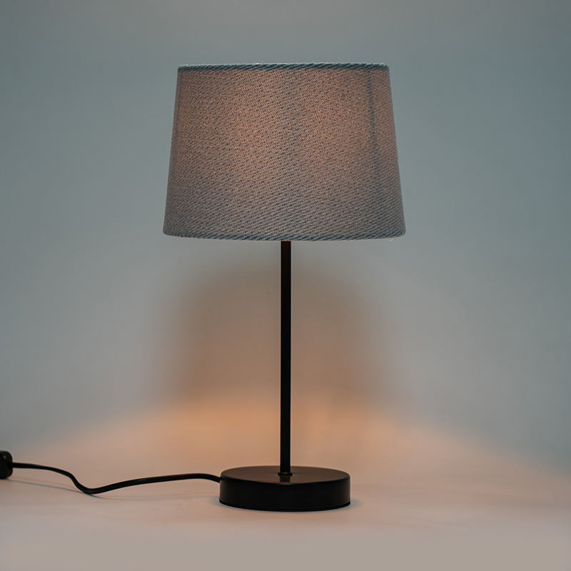 Lampu meja kain retro hardware