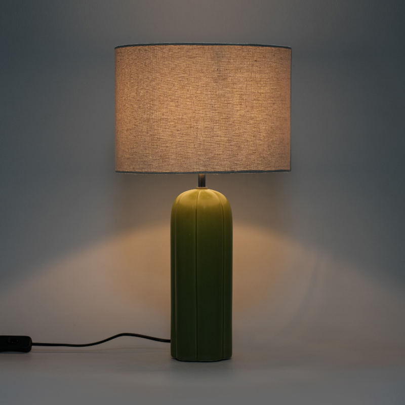 Keramik hijau lampu meja gaya Cina baru