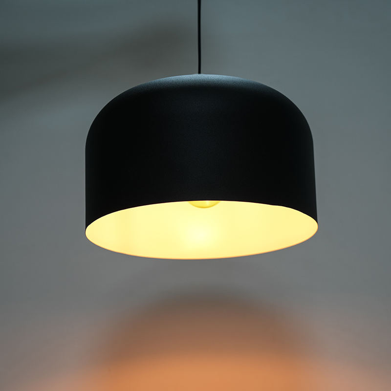 Chandelier kubah black metal vintage