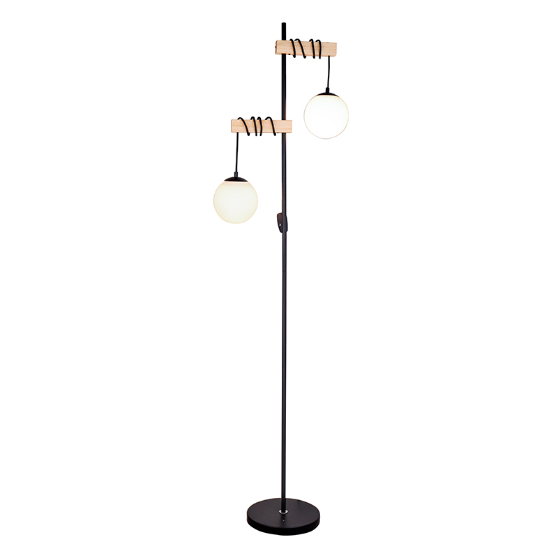 Lampu lantai kabel bola ganda
