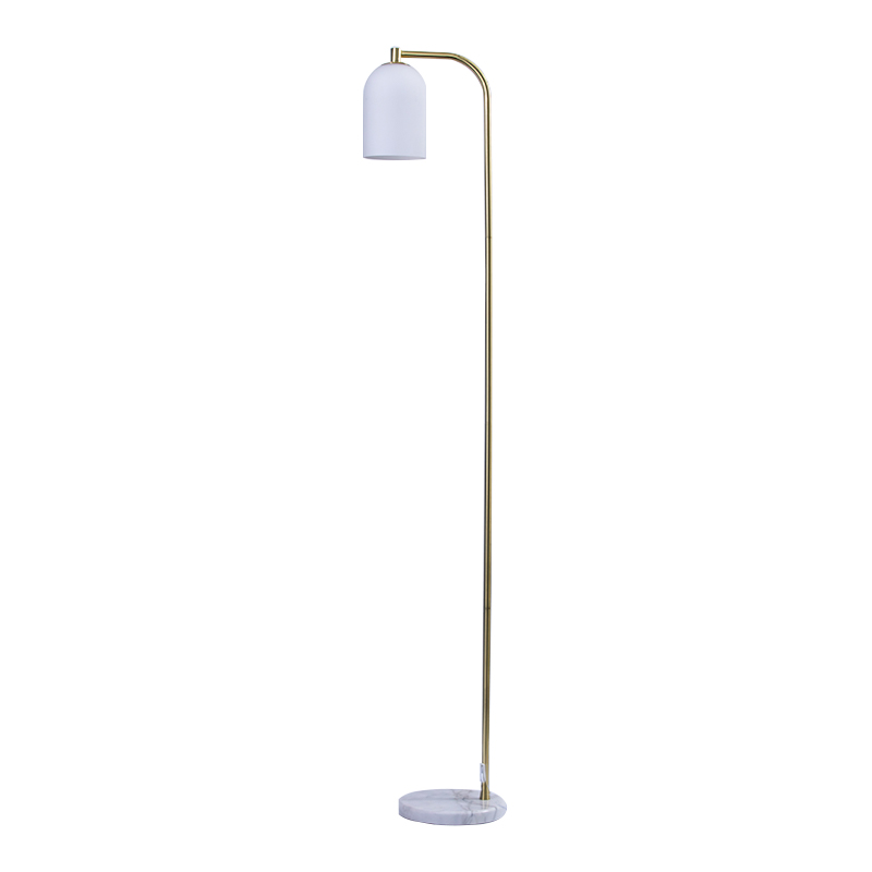 Lampu lantai logam retro Amerika