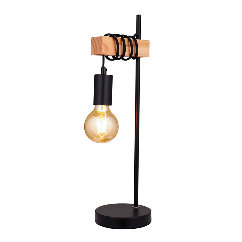 Lampu meja kabel retro Amerika