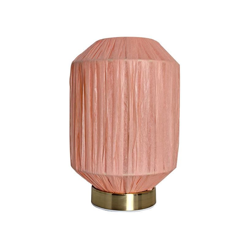 Lampu meja kap lampu kertas